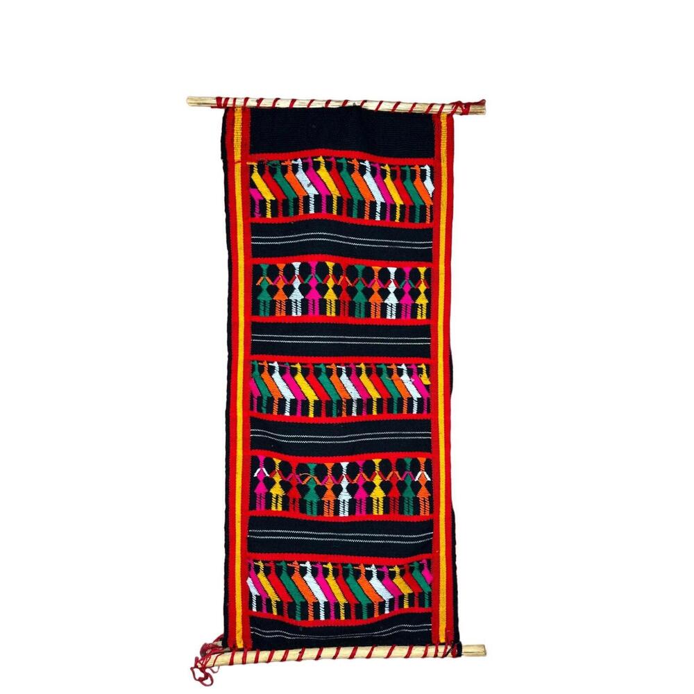 Vintage Hand-Woven Wall Tapestry Artistic Home Decor Timeless 16.5"x38.5"